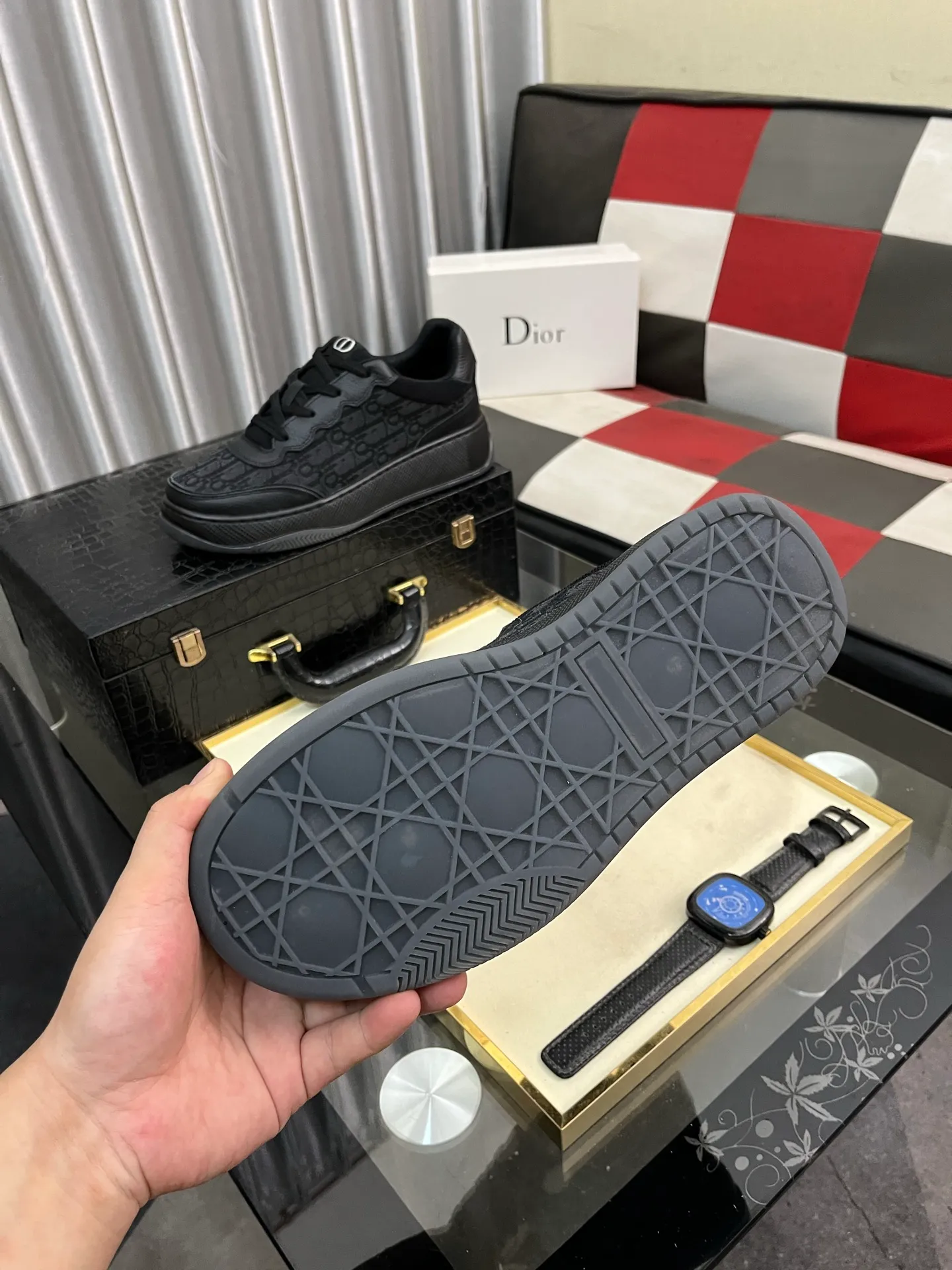 Men's Men's Shoes 💰440⌚️⌚️《DIOR*》The latest and most popular casual shoes, top brand [seduce] luxury~purchasing agent, top~quality. [Strong] The upper is made of imported breathable cowhide with material ➕ breathable sheepskin feet (•) and fine workmanship. Original stylish and stylish soft rubber wear-resistant outsole, light and comfortable on the foot, size: 38-444️⃣colors available
